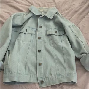 Oversized jean jacket